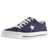 Converse One Star Suede Trainers Navy In Blue