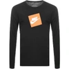 NIKE LONG SLEEVE FUTURA BOX LOGO T SHIRT BLACK,109711