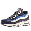 Nike Men's Air Max 95 Premium Casual Shoes, Blue In Navy
