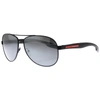 PRADA PRADA LINEA ROSSA AVIATOR SUNGLASSES BLACK,107647