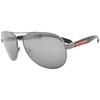 PRADA PRADA LINEA ROSSA 53PS AVIATOR SUNGLASSES BLACK,105268