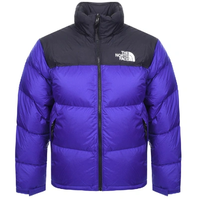 The North Face 1996 Retro Nuptse Quilted Shell And Ripstop Hooded Down Jacket In Blue