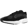 Adidas Originals Yung Core Black Nabuck Sneakers In Black