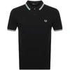 Fred Perry Twin Tipped Polo T Shirt Black In Black
