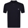 Fred Perry Embroidered Logo Polo Shirt In Blue