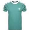 ADIDAS ORIGINALS CALIFORNIA 3 STRIPE T SHIRT GREEN,117074