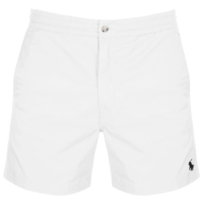 Polo Ralph Lauren Prepster Stretch-cotton Twill Shorts In White