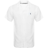 Polo Ralph Lauren Camp-collar Linen, Tencel And Cotton-blend Shirt In White