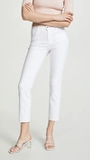 L'agence Sada High Rise Crop Jeans In Blanc