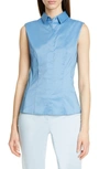 HUGO BOSS BASHIVA STRETCH POPLIN BLOUSE,5030868110000