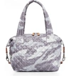 Mz Wallace Medium Sutton Bag In Light Grey Camo