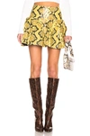 Marques' Almeida Marques'almeida Snake Print Effect Skirt - Yellow In Yellow