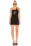 ALEXANDER WANG T T BY ALEXANDER WANG TWISTED CAMI DRESS IN BLACK,TBBY-WD145