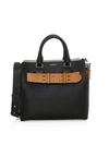 BURBERRY Small Marais Contrast Leather Belt Tote