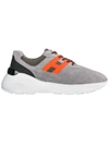 Hogan Men's Shoes Suede Trainers Sneakers Active One In Grigio