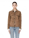 Salvatore Santoro Beige Suede Shirt Jacket In Beige