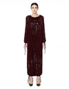 ASHISH ASHISH BURGUNDY SEQUINED JUMPSUIT,D003/BRDX