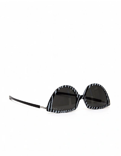 Mykita Zebra  + Martine Rose «sos» Sunglasses In White