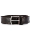 ANDERSON'S ANDERSON'S CREASED-EFFECT BELT - BROWN