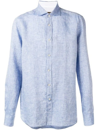 Corneliani Classic Lightweight Shirt In Blue