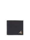 Prada Leather Wallet In Black