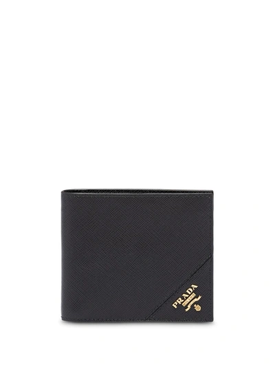 Prada Leather Wallet In Black