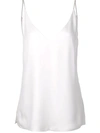 L AGENCE L'AGENCE V-NECK CAMISOLE - 白色