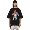 JUUNJ JUUN.J BLACK GRAFFITI DINOSAUR T-SHIRT