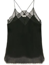ZADIG & VOLTAIRE LACE-DETAIL CAMISOLE TOP