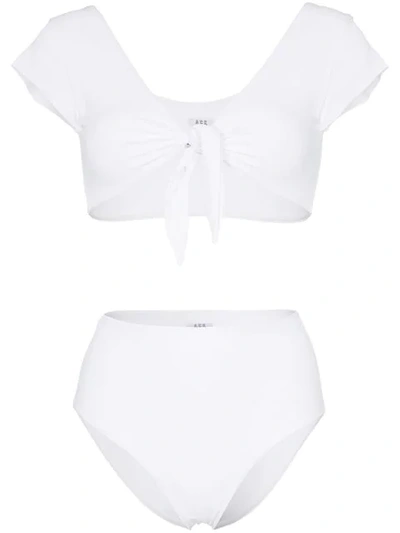 Ack Marina Tie-front Bikini In White