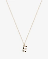 ANN TAYLOR STRIPED INITIAL NECKLACE,508031