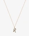 ANN TAYLOR STRIPED INITIAL NECKLACE,508031