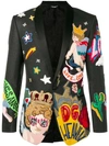 DOLCE & GABBANA PATCH BLAZER