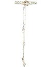 Chloé Braided Rope Belt In White ,black