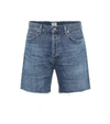 Citizen Of Humanity Marlow Distressed Denim Shorts In Blue
