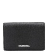 BALENCIAGA VILLE MINI LEATHER WALLET,P00384553