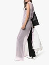 ANN DEMEULEMEESTER ANN DEMEULEMEESTER SHEER SILK WAIST TIE MAXI DRESS,1901231210603513445770