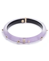 ALEXIS BITTAR STUDDED HINGE BRACELET, PURPLE,PROD221170390