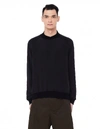 HAIDER ACKERMANN HAIDER ACKERMANN BLACK SILK SWEATSHIRT,193-3803-100-099