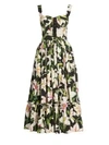 DOLCE & GABBANA Corset Bustier Floral Dress