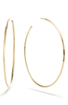 Lana Hollow 14k Gold Skinny Hoop Earrings