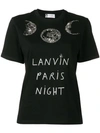 LANVIN LANVIN NIGHT印花T恤 - 黑色