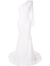 ALEX PERRY ALEX PERRY ONE-SHOULDER GOWN - WHITE