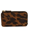 TOM FORD LEOPARD ZIP AROUND WALLET,10899671