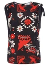 RED VALENTINO PRINTED TOP,10904548