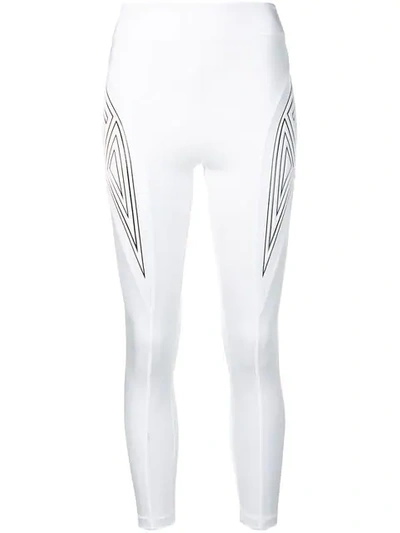 Fendi Patch Detailed Leggings In White