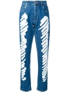 MOSCHINO MOSCHINO JEANS MIT PRINT - BLAU