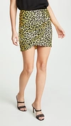 MICHELLE MASON WRAP MINI SKIRT