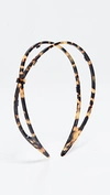 ALEXANDRE DE PARIS HARD HEADBAND BLACK/BROWN TORTOISE,APARI30032