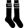 BURBERRY BURBERRY BLACK LOGO SOCKS